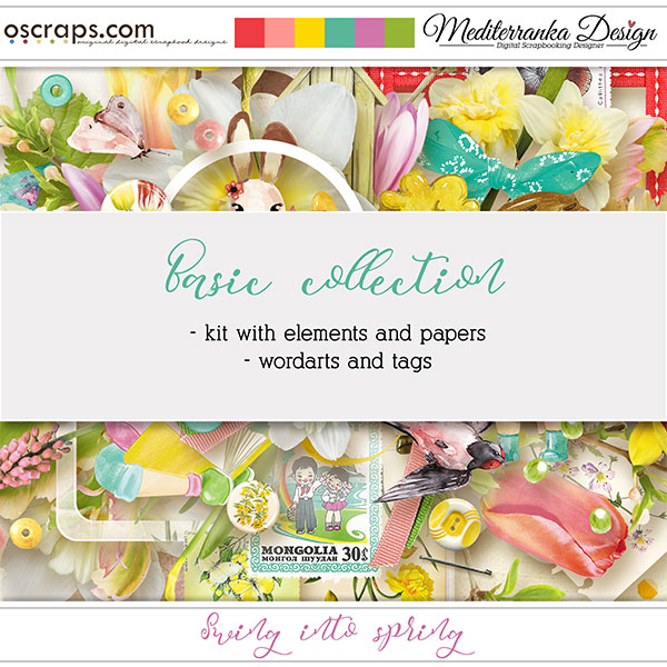 New Digital Scrapbooking Supplies Each Week at Oscraps