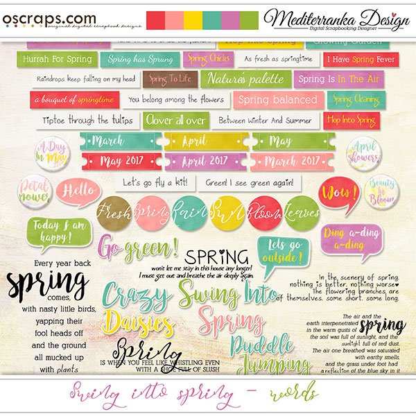 New Digital Scrapbooking Supplies Each Week at Oscraps