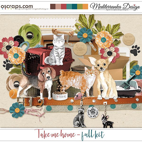 New Digital Scrapbooking Supplies Each Week at Oscraps