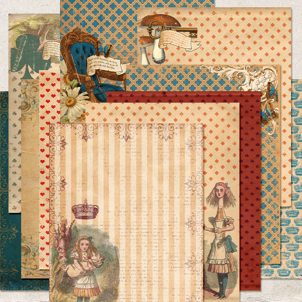 Alice in wonderland paper goods picture