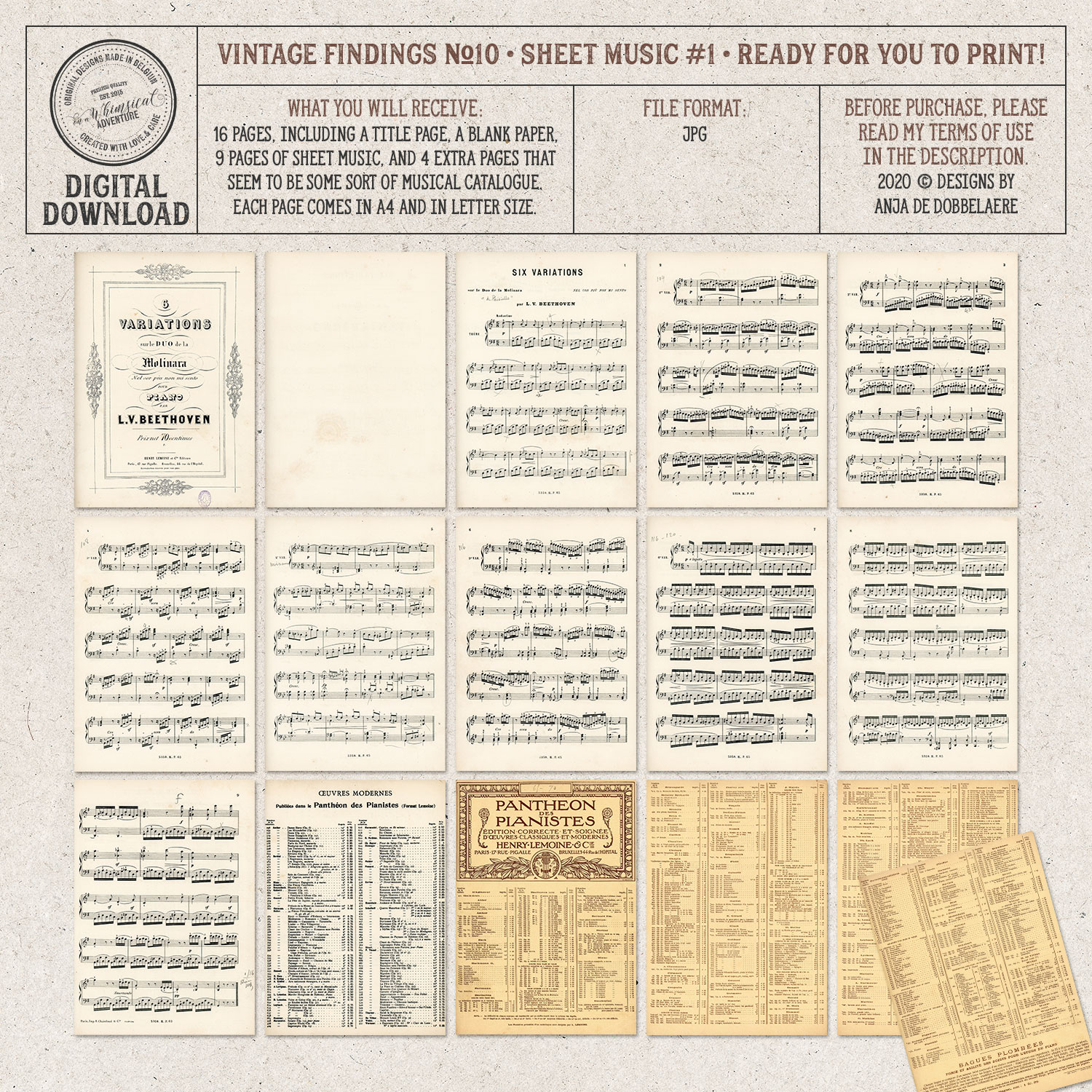 Download CU Vintage Findings No10 Sheet Music 1