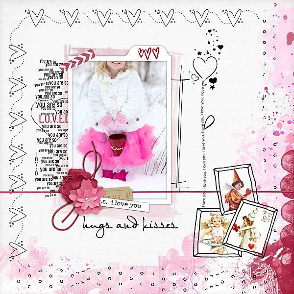 Digital Scrapbook Elements, Put A Little Love In It Stamps, Vicki  Robinson