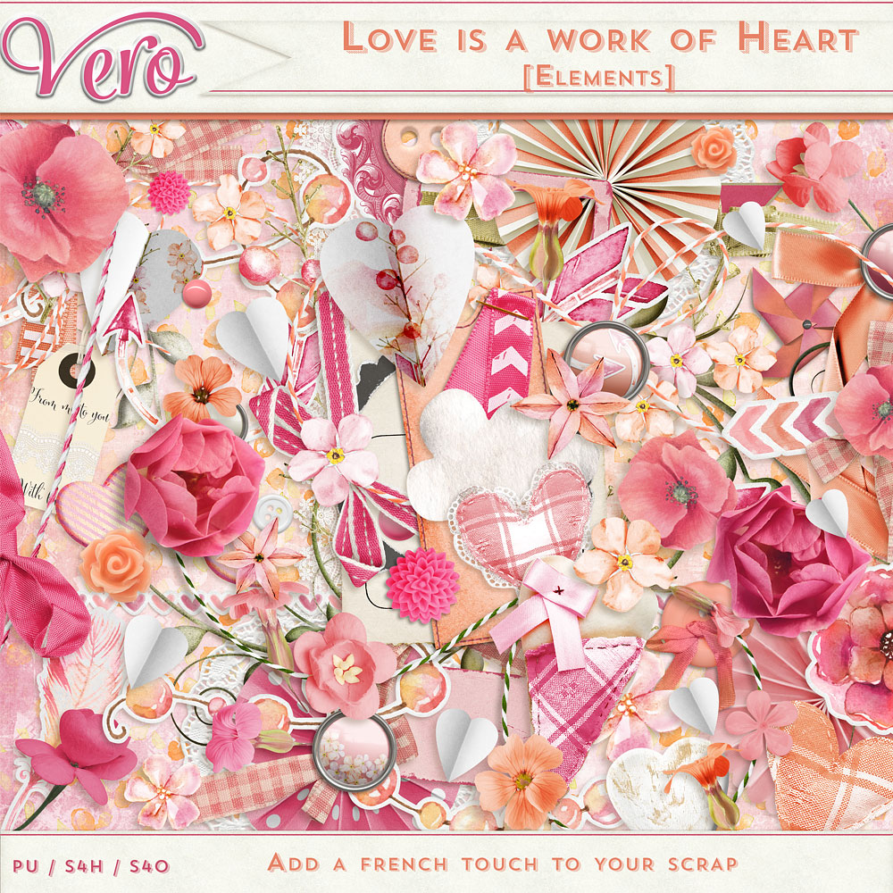 Love Is A Work of Heart Page Kit