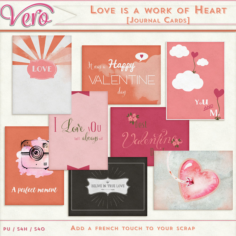 Love Is A Work of Heart Journal Cards