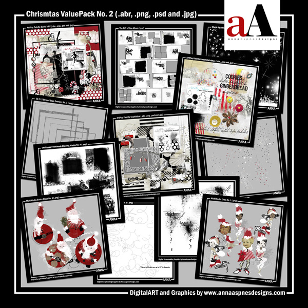 Digital Scrapbook Pack  My Wonderful Christmas Kit by Xuxper