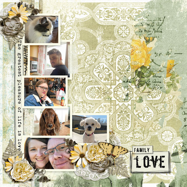 Love Makes A Family by Manu Design Studio Digital Art Layout 1