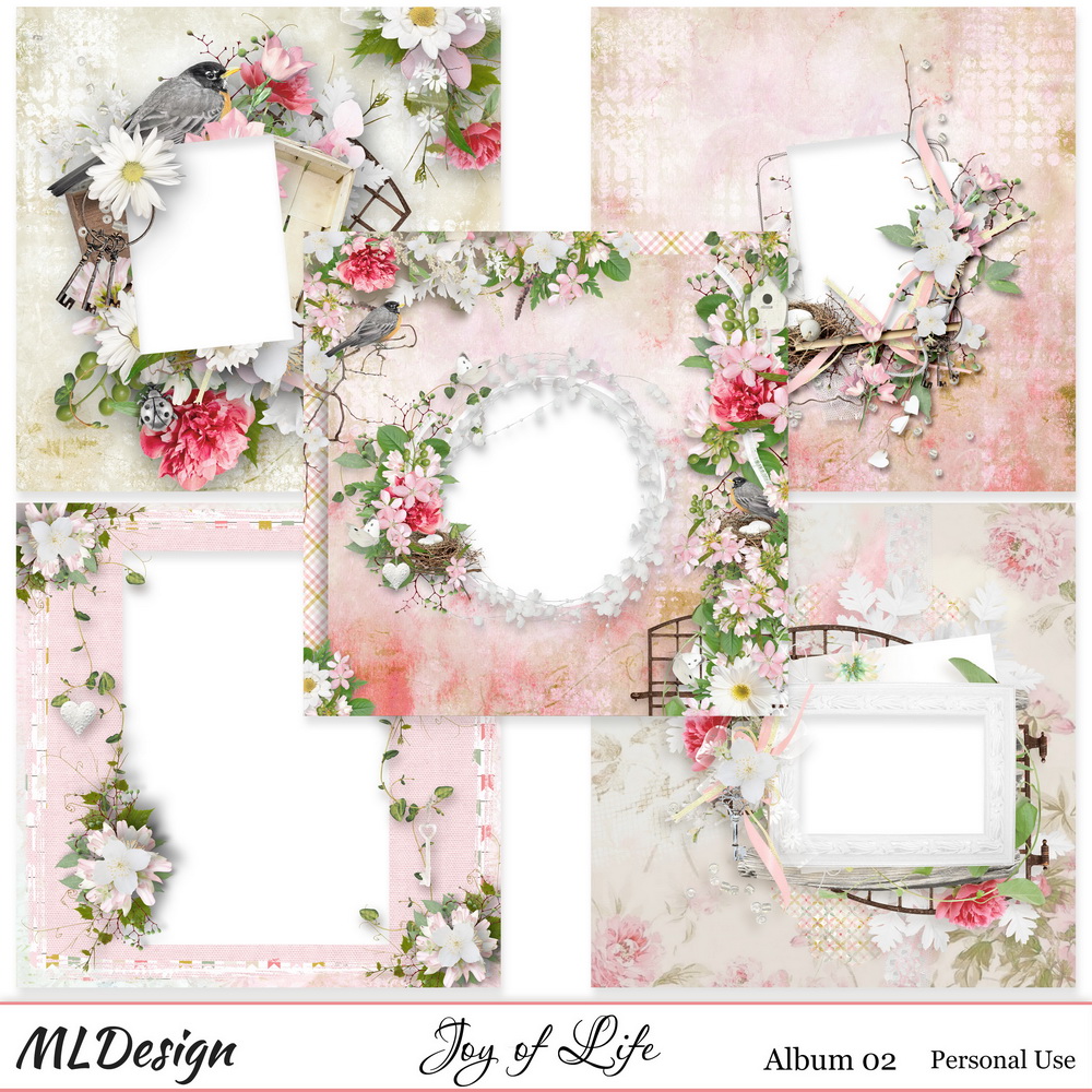 Joy of Life Digital Scrapbook Album 02 by MLDesign