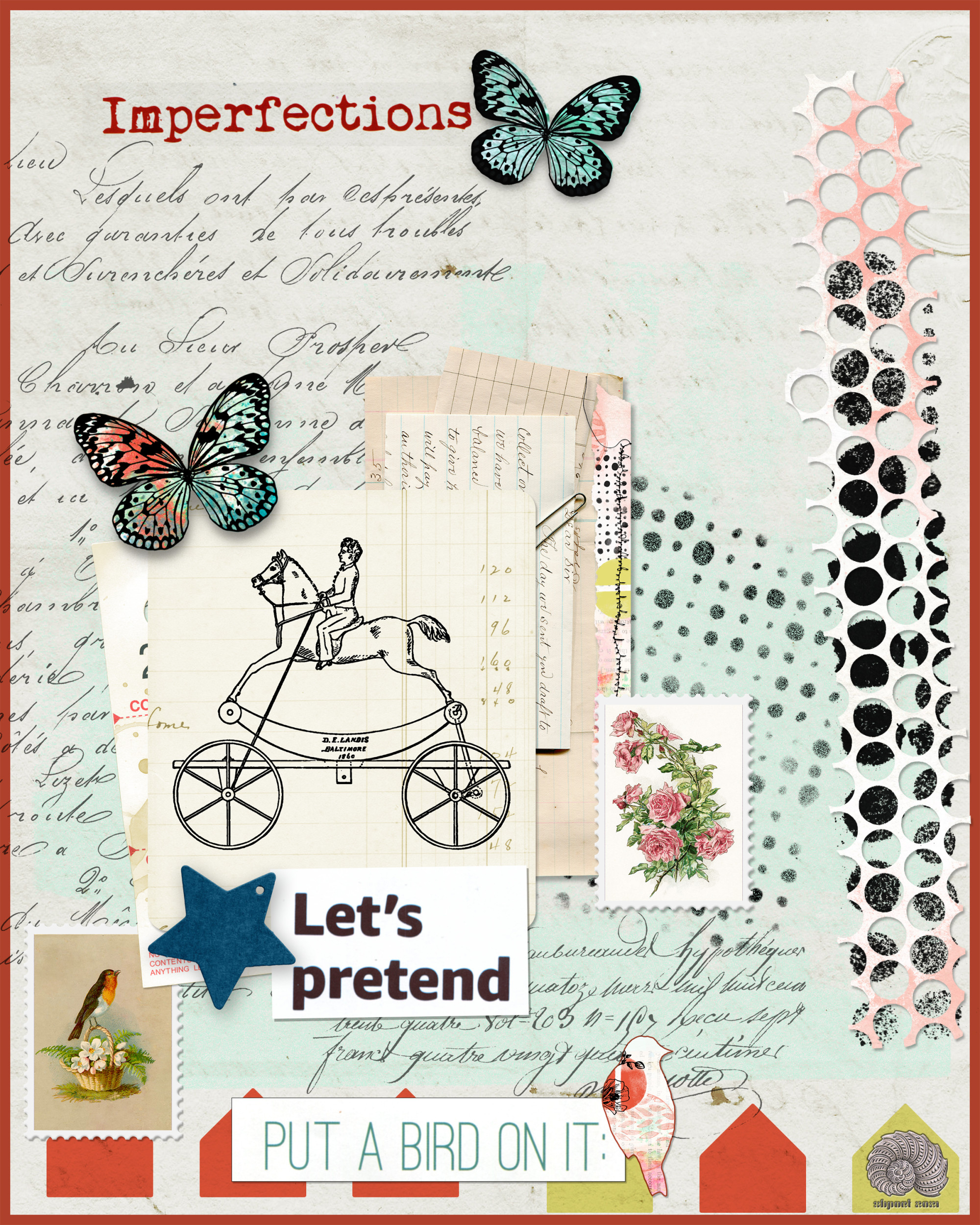 Junque Journal O2 Digital Scrapbook by Vicki Robinson Sample Page by sbpoet 02