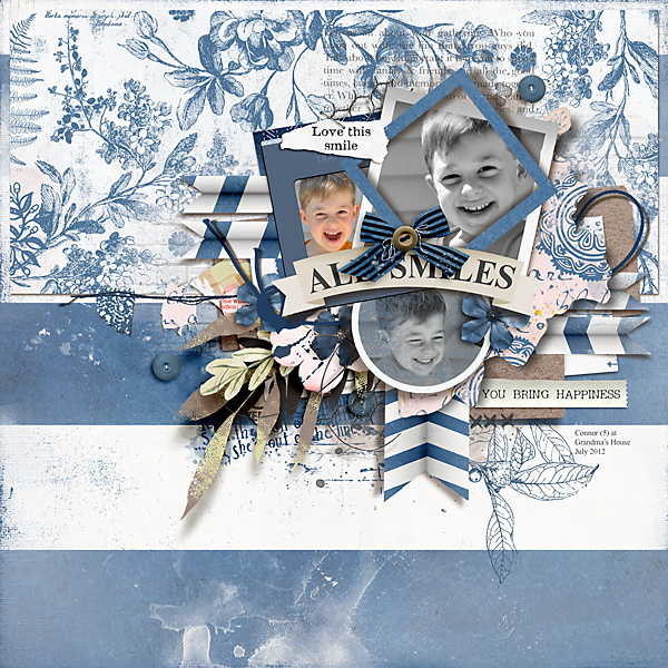 Baby Boy Digital Scrapbook Mini Kit, Baby Scrapbook Elements, Baby  Scrapbook Papers. 