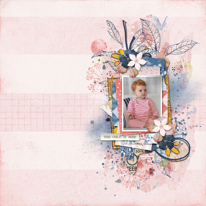 Baby Boy Digital Scrapbook Mini Kit, Baby Scrapbook Elements, Baby  Scrapbook Papers. 