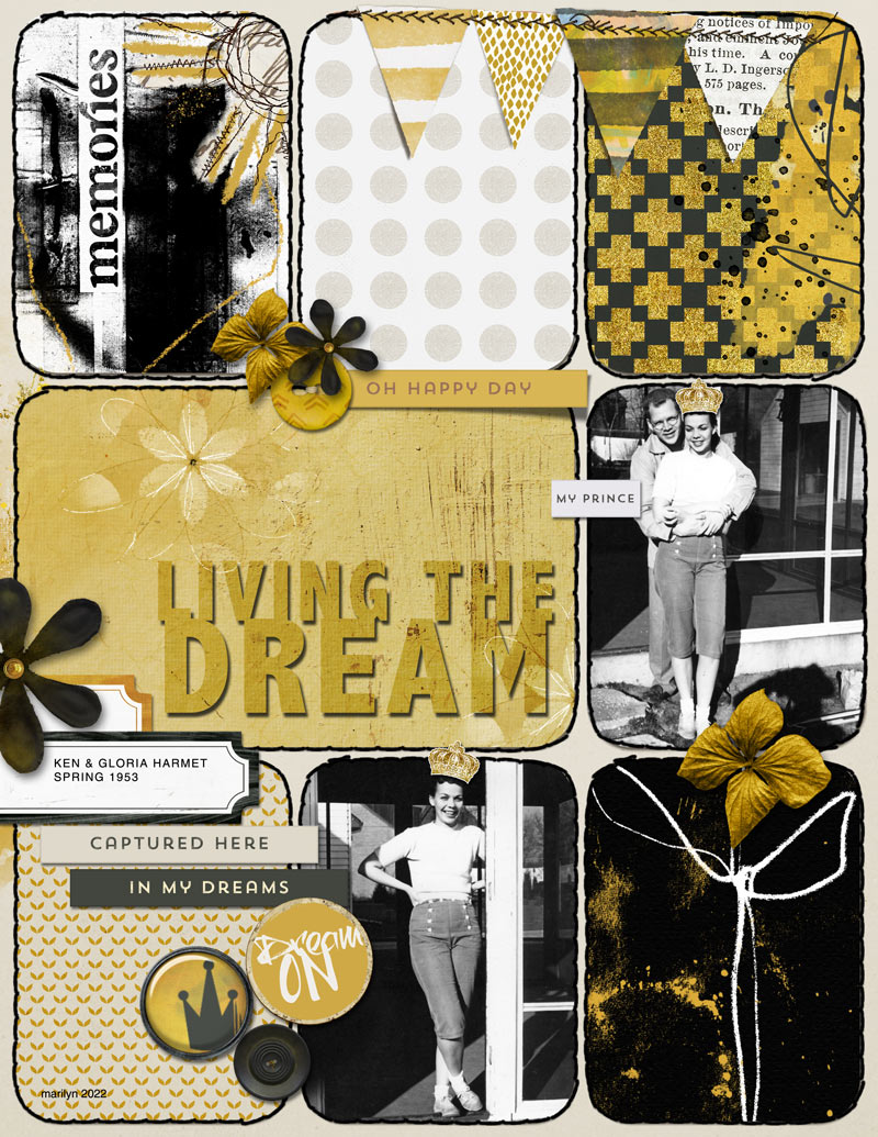 Digital Scrapbook Pack, Scrap Your Story Layered Templates 01 by Lilach  Oren