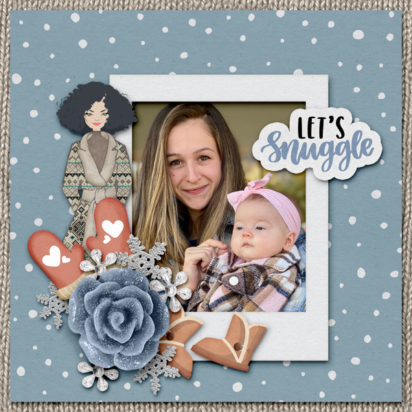 Digital Scrapbook Pack, Cozy Winter Kit by Lilach Oren