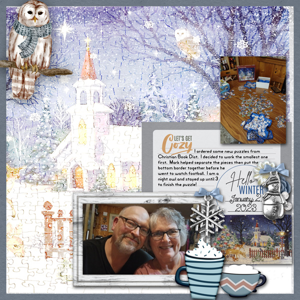 Digital Scrapbook Pack, Cozy Winter Kit by Lilach Oren