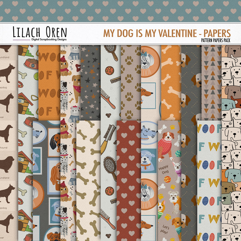 Digital Scrapbook Pack, Scrap Your Story Layered Templates 01 by Lilach  Oren