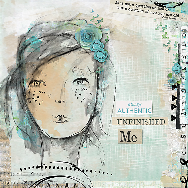 Unfinished Woman by Vicki Robinson Digital Art Scrapbook Page 16