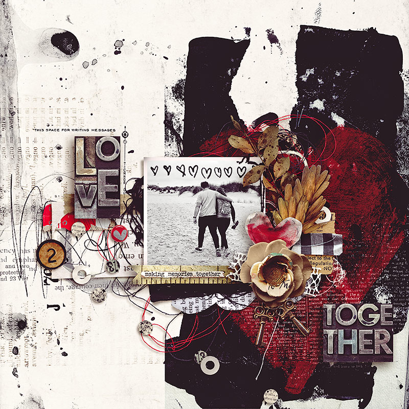 T is for Together by Rachel Jefferies & Studio Basic Digital Art Layout 02