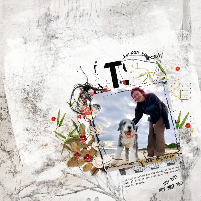 T is for Together by Rachel Jefferies & Studio Basic Digital Art Layout 03