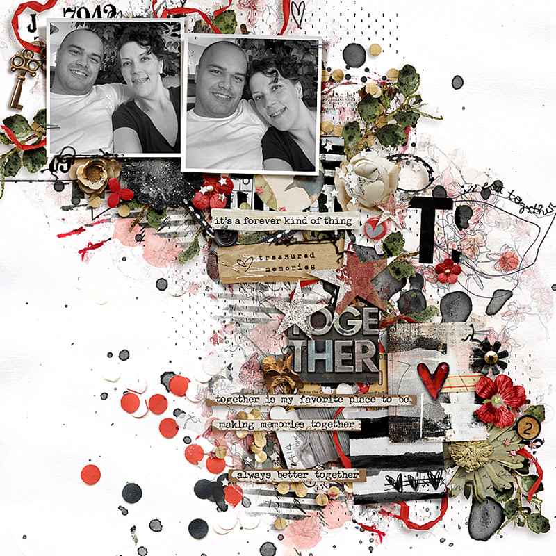 T is for Together by Rachel Jefferies & Studio Basic Digital Art Layout 04