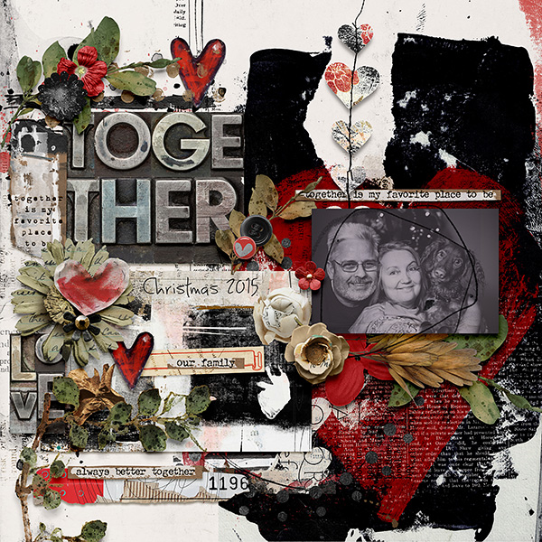 T is for Together by Rachel Jefferies & Studio Basic Digital Art Layout 09