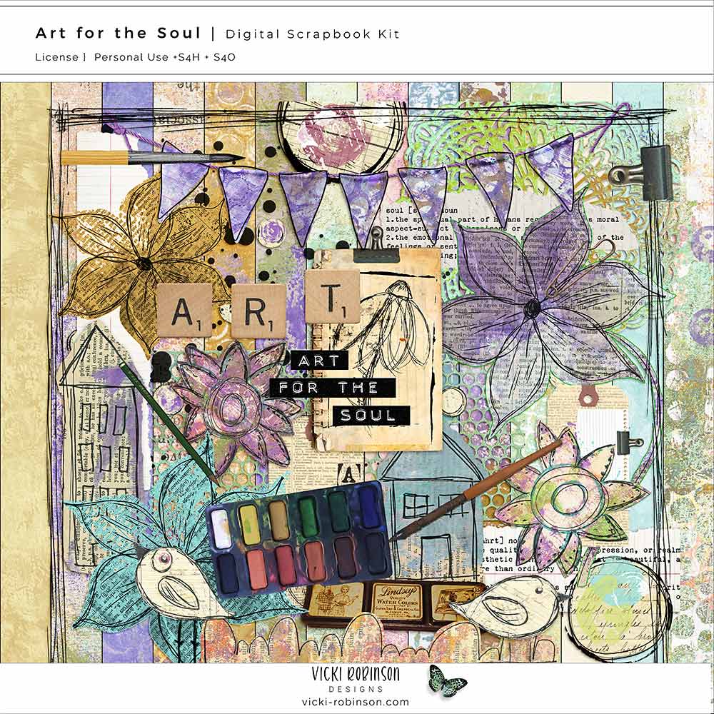 Art for the Soul Kit by Vicki Robinson Detail Image