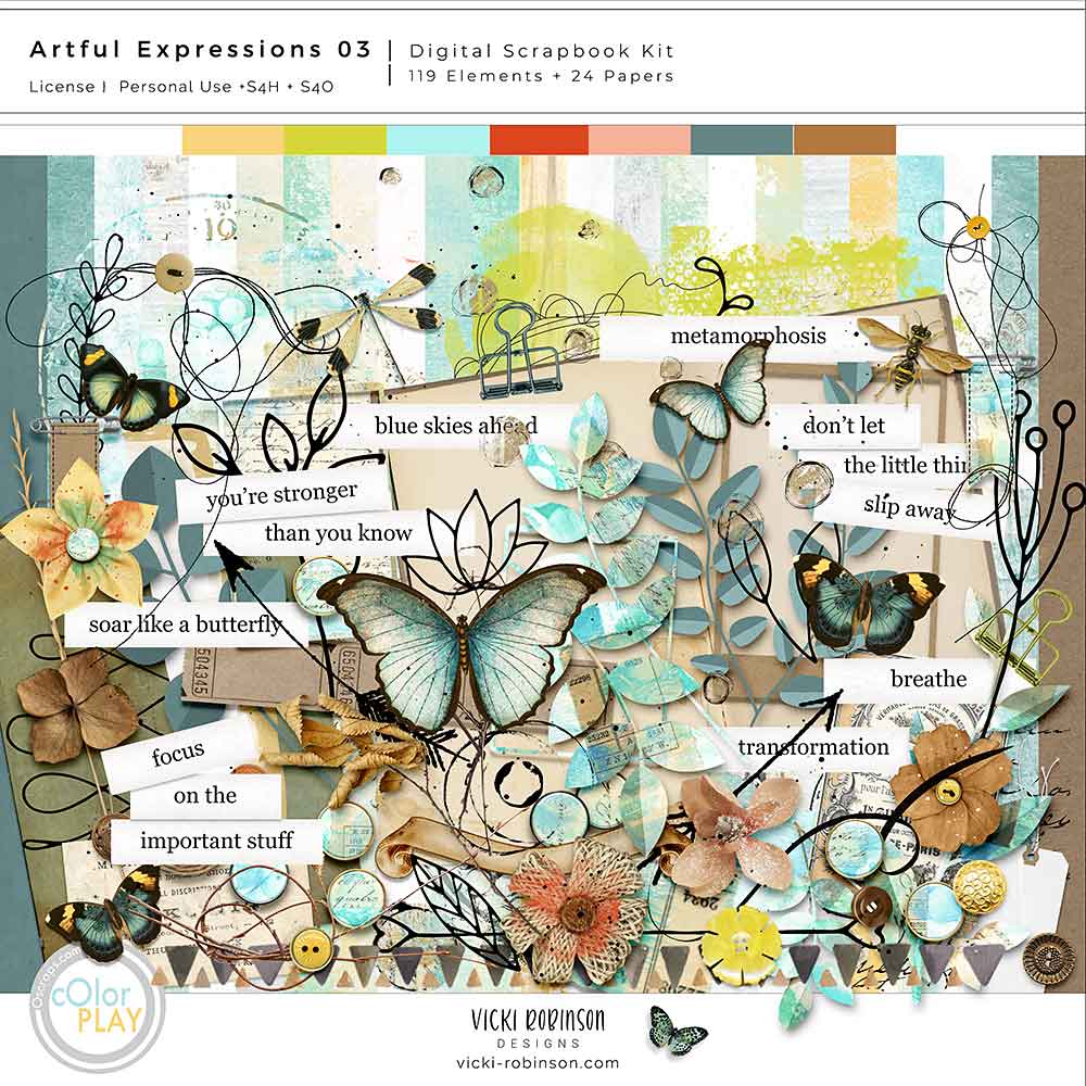 Artful Expressions 03 Kit by Vicki Robinson