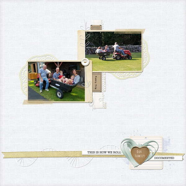 Family Stories Digital Scrapbook Layout 03 by Loriann