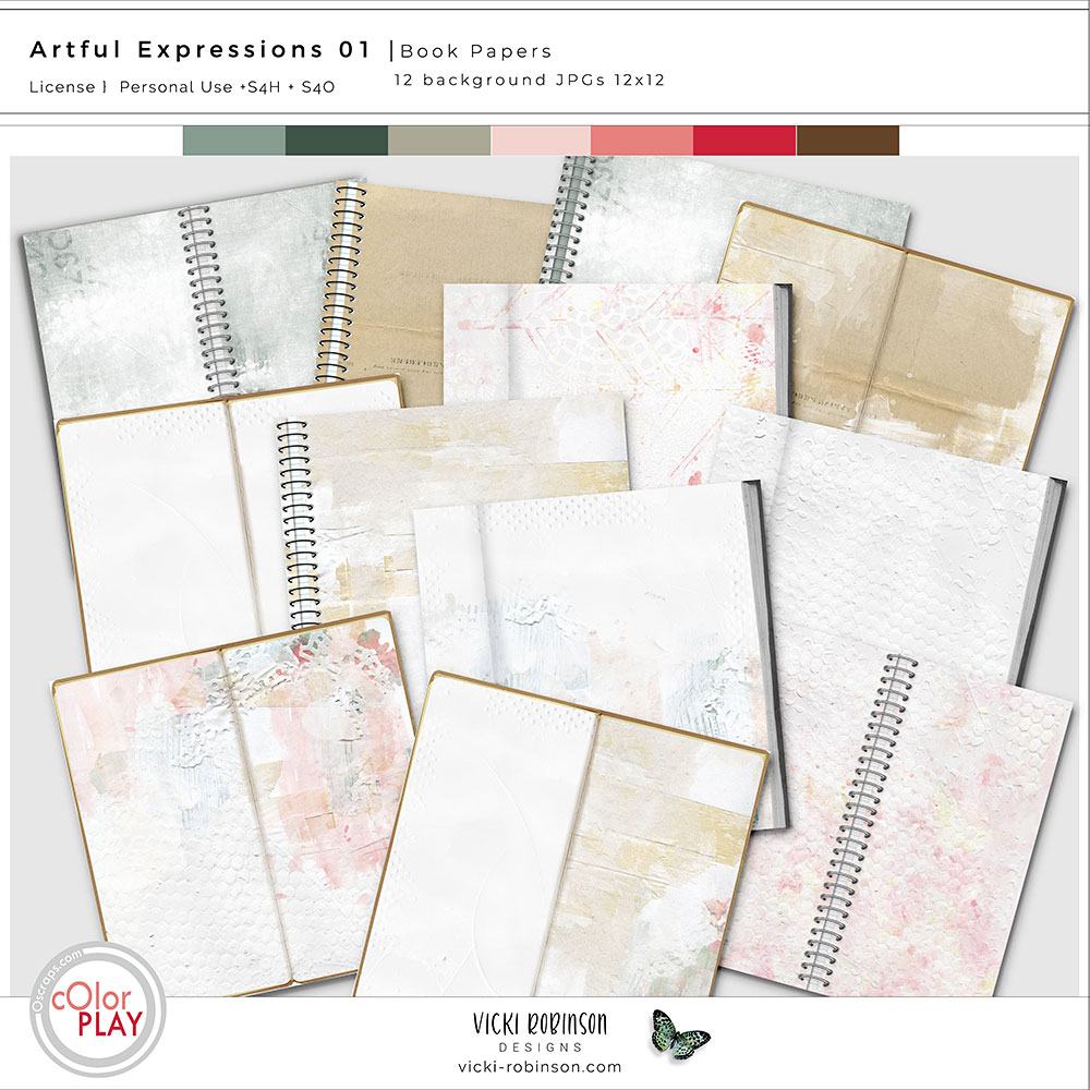 Artful Expressions 01 Book Papers by Vicki Robinson 