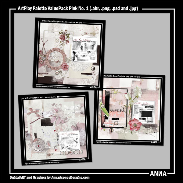 ArtPlay Palette ValuePack Pink No 1