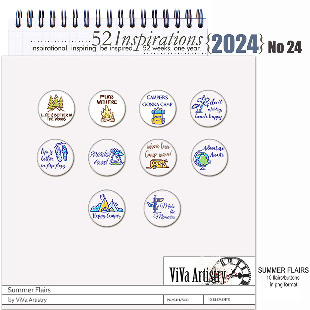 52 Inspirations 2024 no 24 Summer Flair by ViVa Artistry