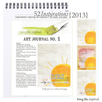 52 Inspirations :: 2013 Art Journal No. 1