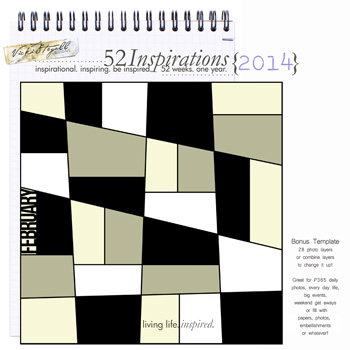 52 Inspirations 2014 - Bonus 2 - 365 Template - February