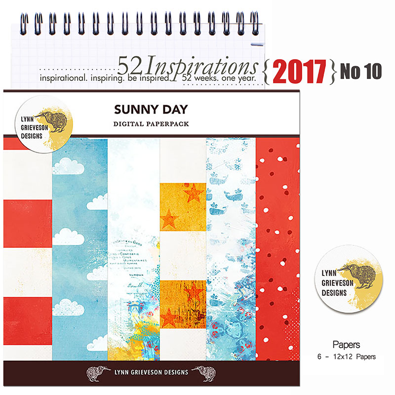 52 Inspirations 2017 No 10 Sunny Day Papers by Lynn Grieveson