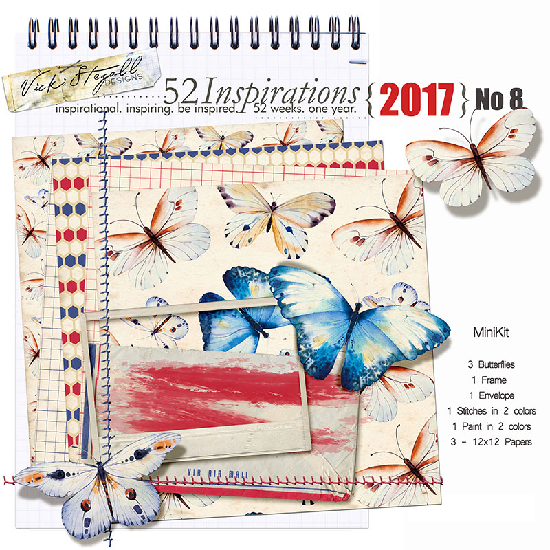 52 Inspirations 2017 No 08 Mini Kit by Vicki Stegall