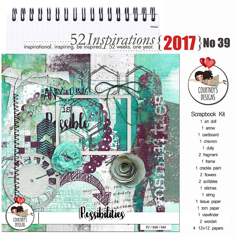 52 Inspirations 2017 No 39 Possibilities Mini Kit by Courtney's Designs