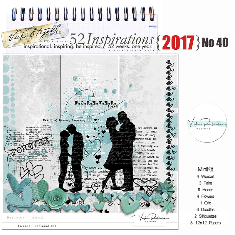 52 Inspirations 2017 No 40 Forever Loved Mini Kit by Vicki Robinson
