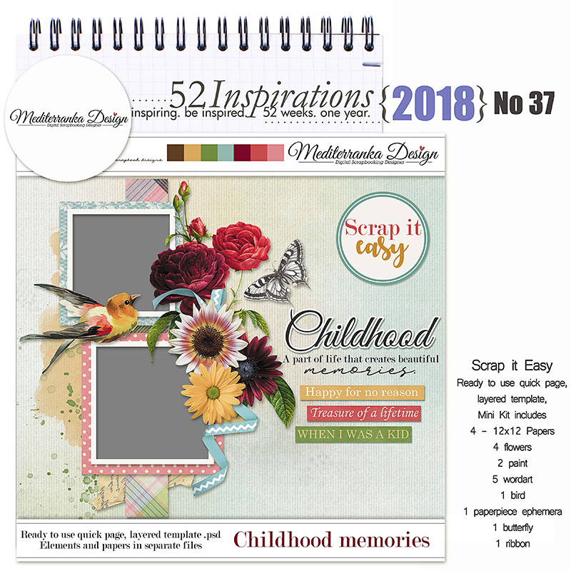 52 Inspirations 2018 -  No 37 by Mediterranka - Childhood Memories