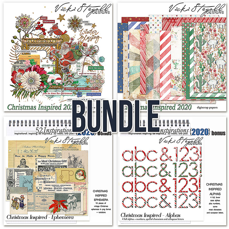 52 Inspirations 2020 Christmas Inspired Bundle by Vicki Stegall