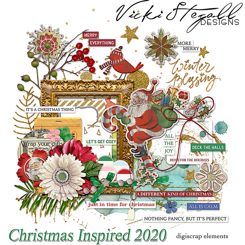 52 Inspirations 2020 Christmas Inspired Elements by Vicki Stegall