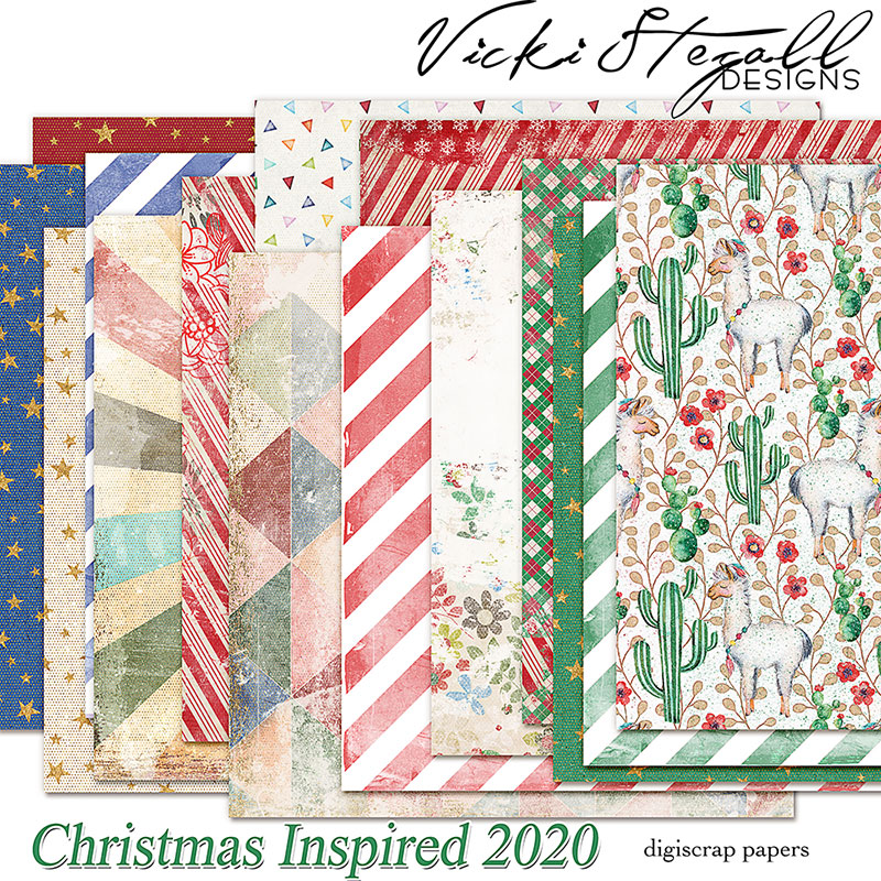 52 Inspirations 2020 Christmas Inspired Papers by Vicki Stegall