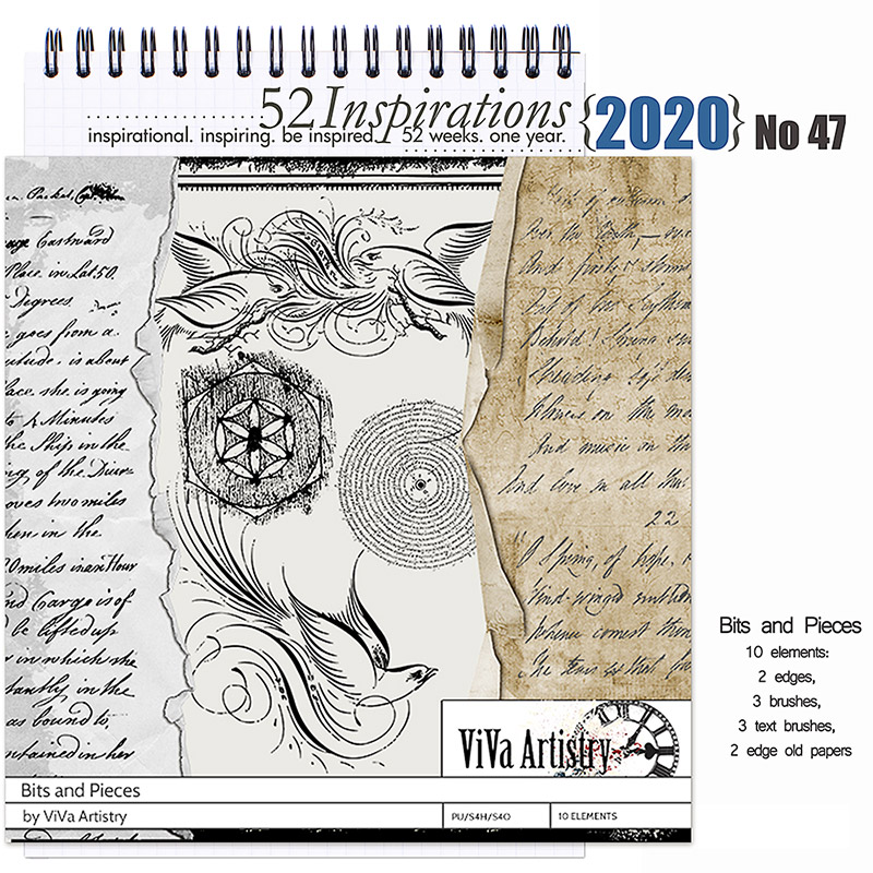 52 Inspirations 2020 No 47 Bits and Pieces Elements by ViVa Artistry 