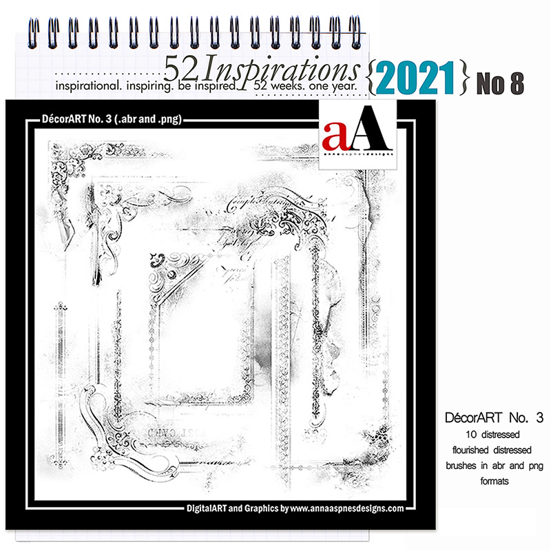 52 Inspirations 2021 No 08 DecorArt No 3 by Anna Aspnes