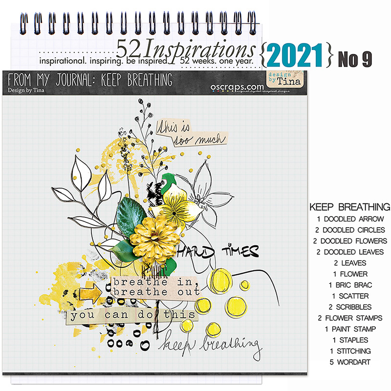 52 Inspirations 2021 No 09 Just Keep Breathing Elements by Design by Tina