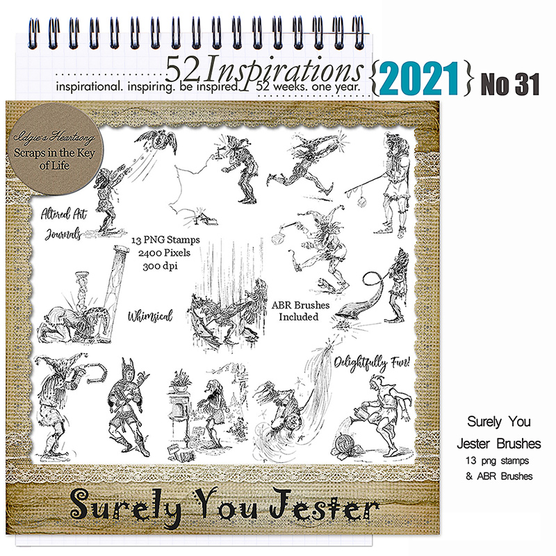 52 Inspirations 2021 no 31 Surely You Jester by Idgie's Heartsong