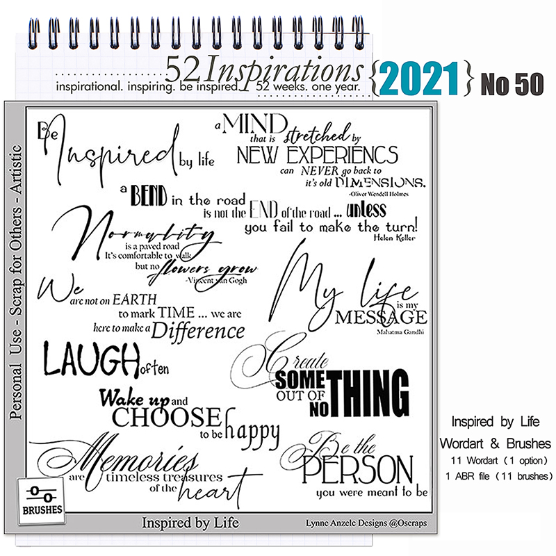 52 Inspirations 2021 No 50 Inspired by Life by Lynne Anzelc Designs