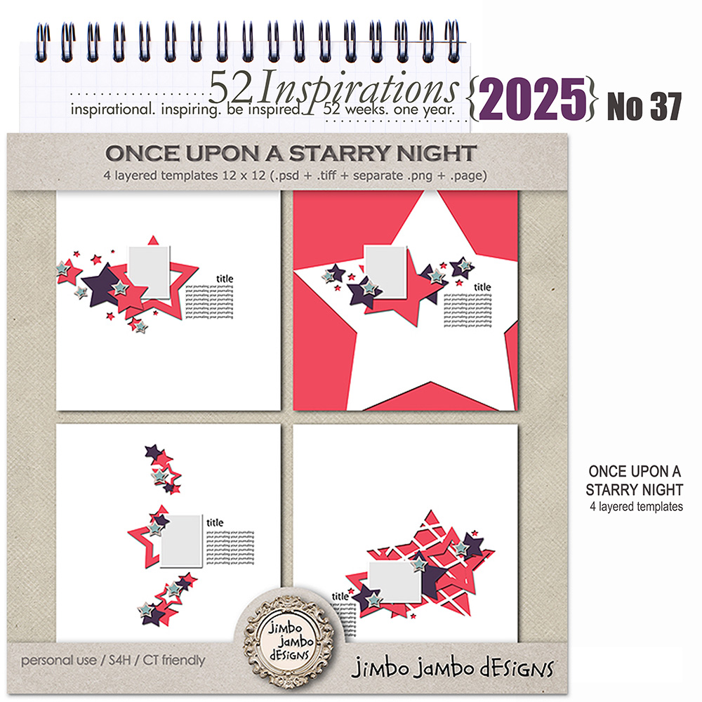 52 Inspirations 2025 No 37 Once upon a starry night templates