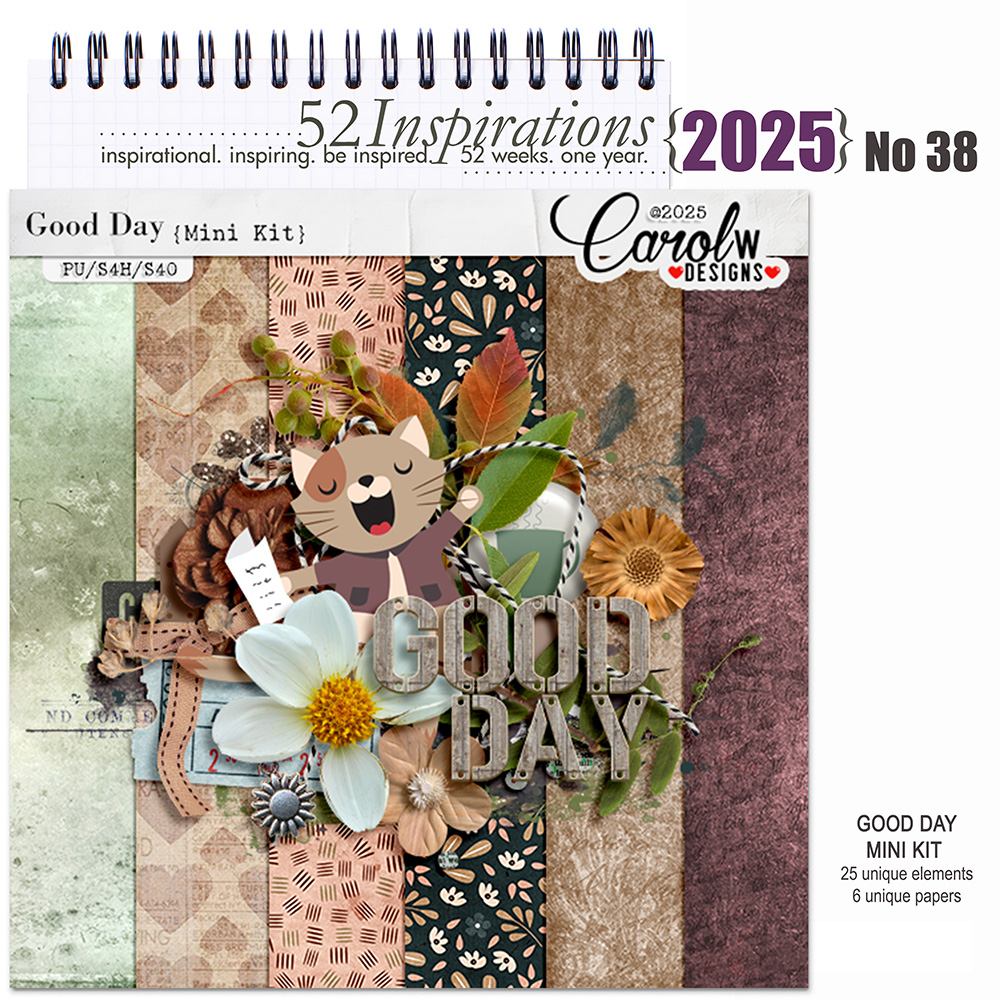 52 Inspirations 2025 No 38 Good Day MiniKit by CarolW