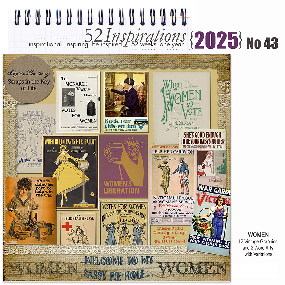 52 Inspirations 2025 No 43 Women by Idgie's Heartsong 52 Inspirations 2025 No 43 Women by Idgie's Heartsong
