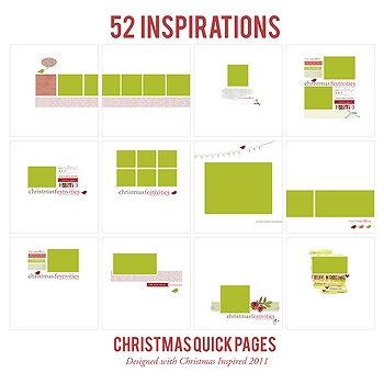 52 Christmas Inspired {Quick Pages} No. 1a