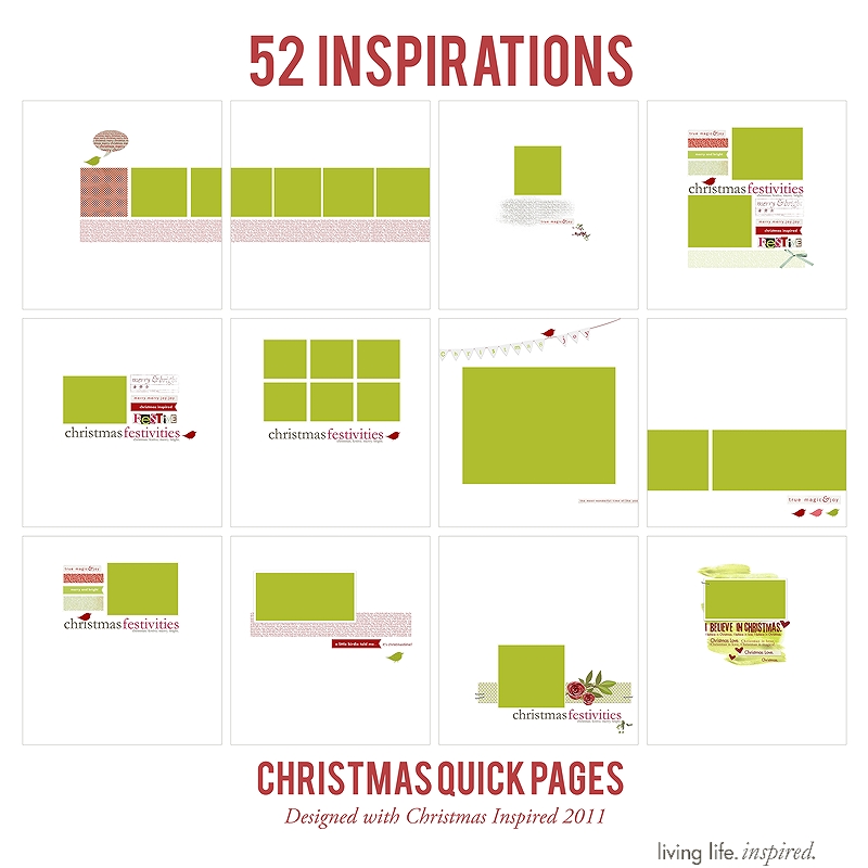 52 Christmas Inspired {Quick Pages} No. 1