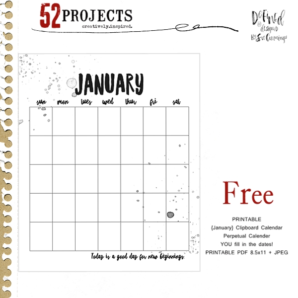 52 Projects January {FREE}